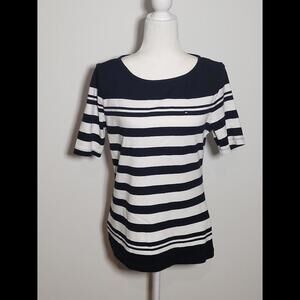 Tommy Hilfiger Navy Stripe Blouse